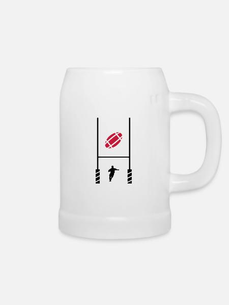 Rugby-Test 2 - Bierkrug - Weiß