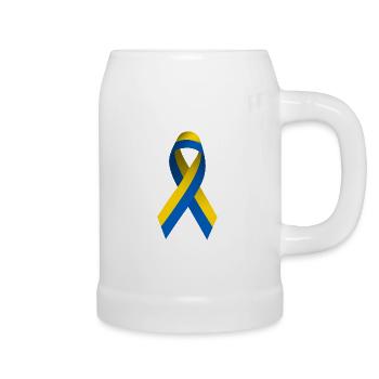 Peace for Ukraine - Beer Mug - white - Right