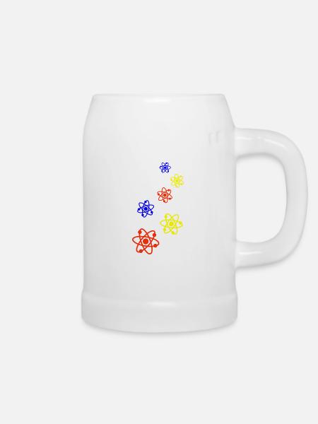 Atom Bunt - Bierkrug - Weiß