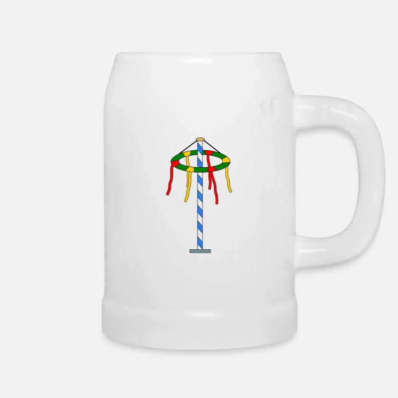 Maypole - Beer Mug - white