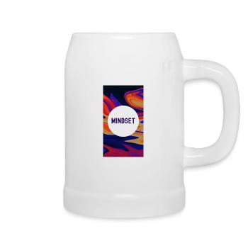 Mindset-Beherrschung ist der Schlüssel - Bierkrug - Weiß - Rechts