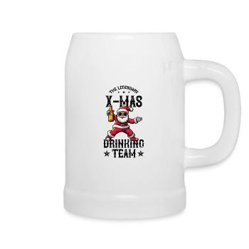 Christmas Drinking Team XMas Weihnachten - Beer Mug - white - Right