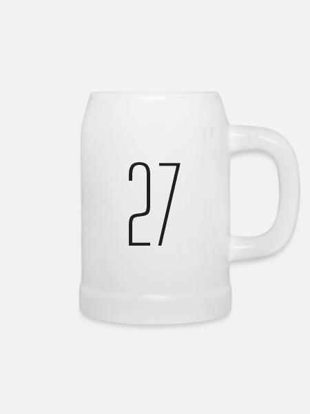 27 - Bierkrug - Weiß