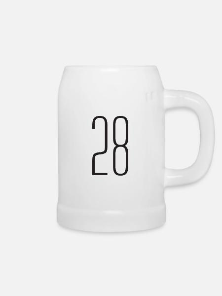 28 - Bierkrug - Weiß