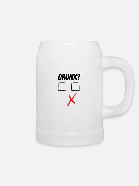 Drunk? - Bierkrug - Weiß