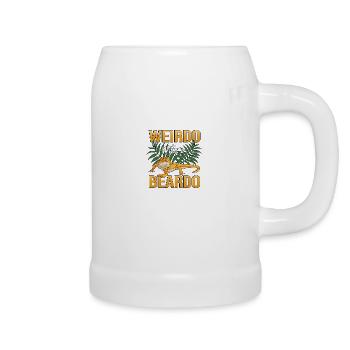Lizard Terrarium Bartagame Pet Lizard Owner - Beer Mug - white - Right