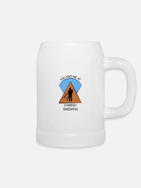 Schornsteinfeger Schlotfeger - Bierkrug - Weiß