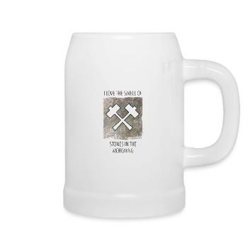 Stonemason Stone Sculptor Saying - Beer Mug - white - Right