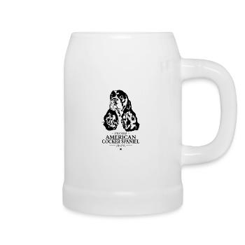 Cocker Américain Épagneul Maman Chien Chien Wilsigns - Chope en céramique - blanc - Droite