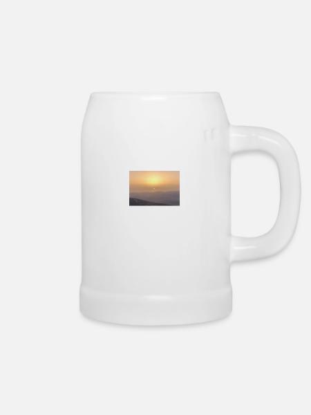 Sonnenaufgang - Bierkrug - Weiß