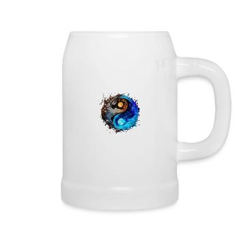 Yin Yang - Beer Mug - white - Right
