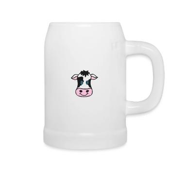 Cow Drawing - Beer Mug - white - Right