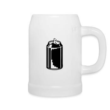 An open soda can - Beer Mug - white - Right