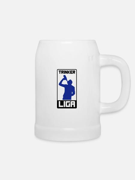 trinker liga - Bierkrug - Weiß