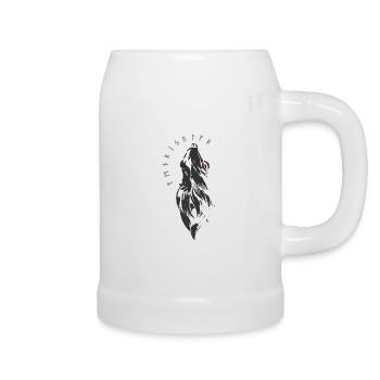 Fenrirwolf - Runes - Fenrir - Beer Mug - white - Right