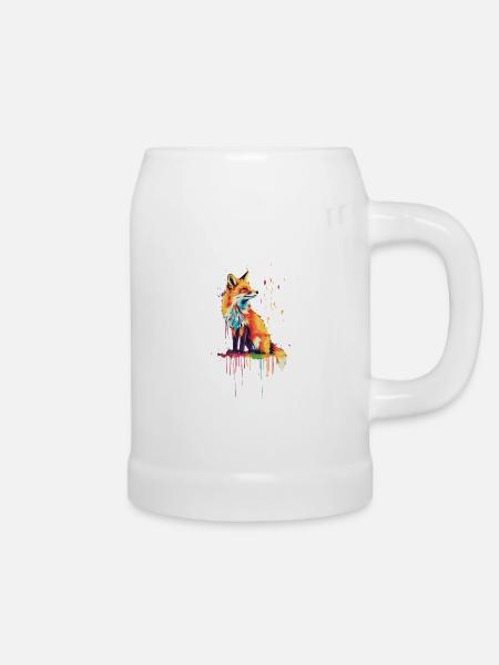 Rotfuchs - Bierkrug - Weiß