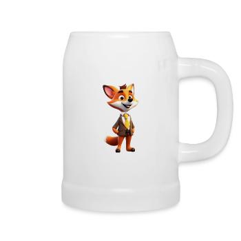 Elegant Fox - Beer Mug - white - Right