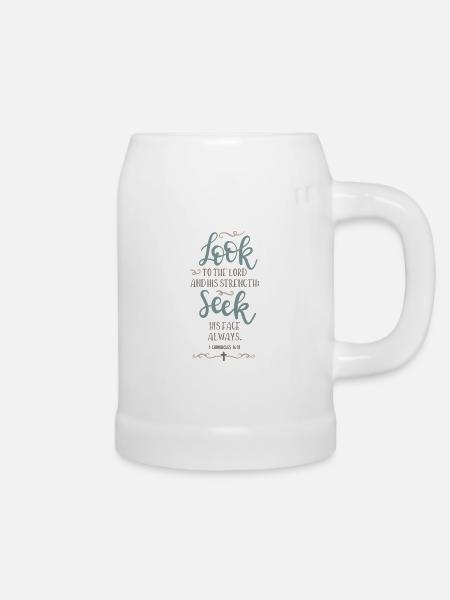Suche seine Kraft - Bierkrug - Weiß