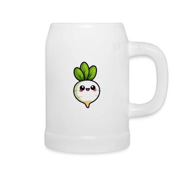 Radish / Vegetables - Beer Mug - white - Right