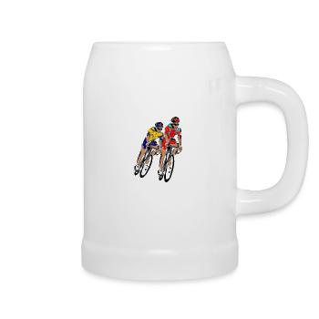 Tour Radfahrer - Bierkrug - Weiß - Rechts