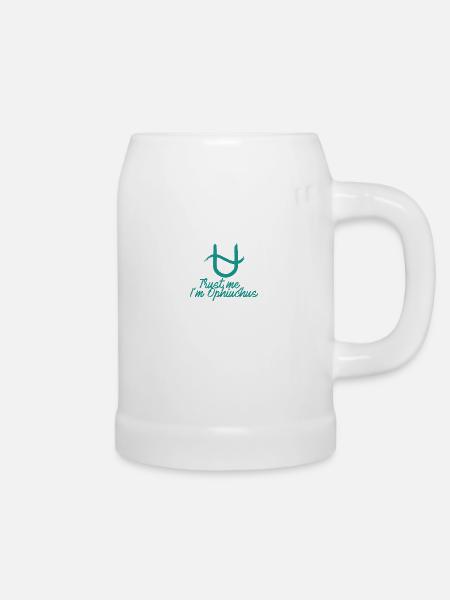 Sternzeichen Schlangenträger / Zodiac Ophiuchus - Bierkrug - Weiß