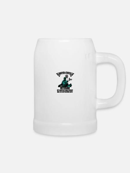 US veteran - Bierkrug - Weiß