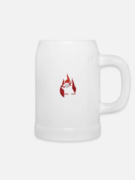 Kumamon satanischer Bär - Bierkrug - Weiß