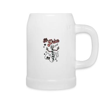 Mr. Prion [mascot] - Beer Mug - white - Right