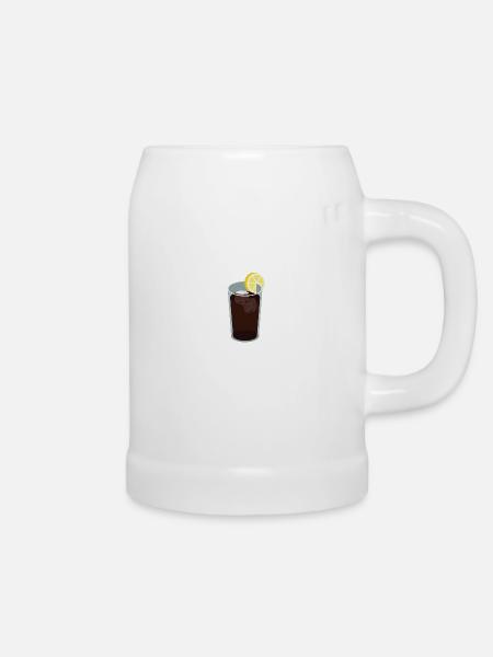 Cola - Bierkrug - Weiß