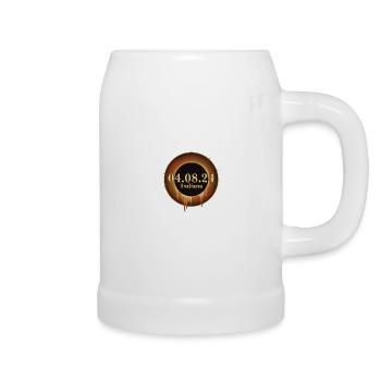 Total Solar Eclipse Path of Totality Indiana - Beer Mug - white - Right