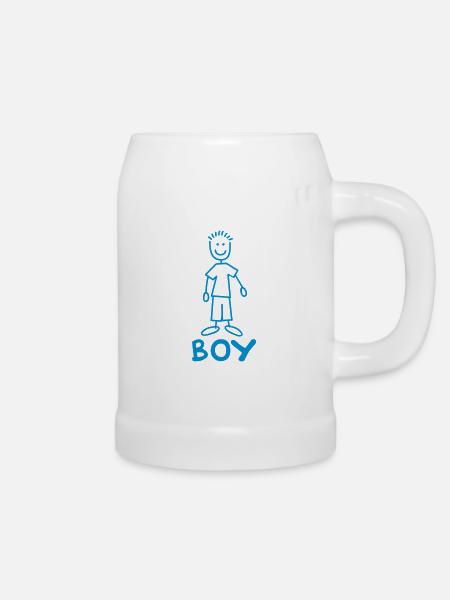 Boy - Bierkrug - Weiß