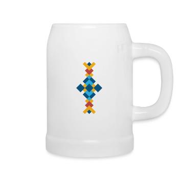 SYMBOLE KABYLE - Chope en céramique - blanc - Droite