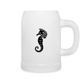 Sea horse - Beer Mug - white - Right
