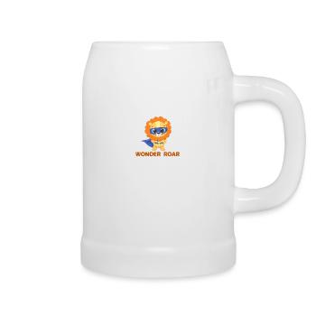 WONDER ROAR - Beer Mug - white - Right