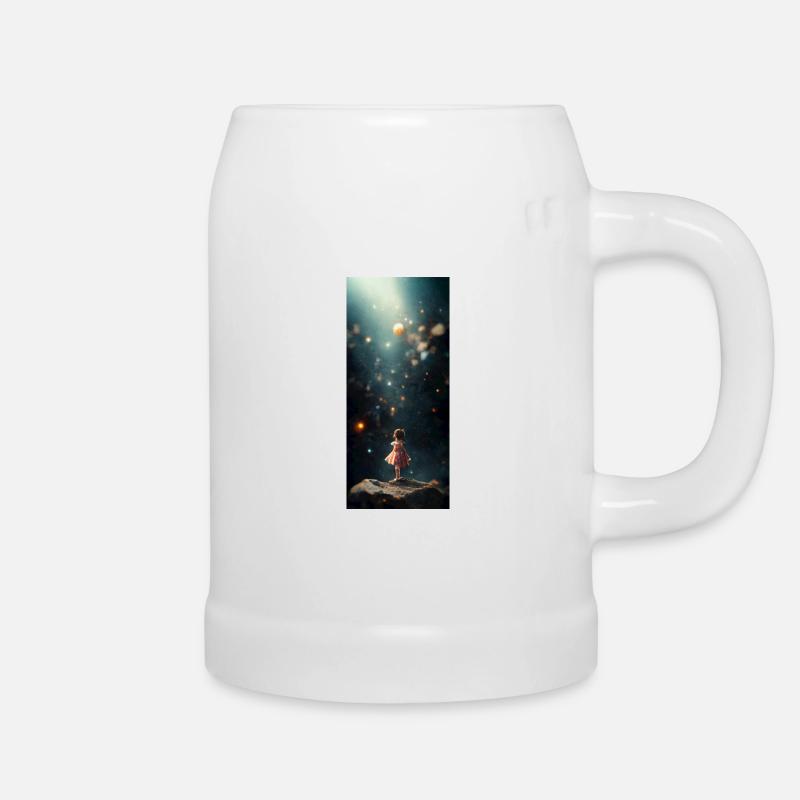 Mädchen - Bierkrug - Weiß