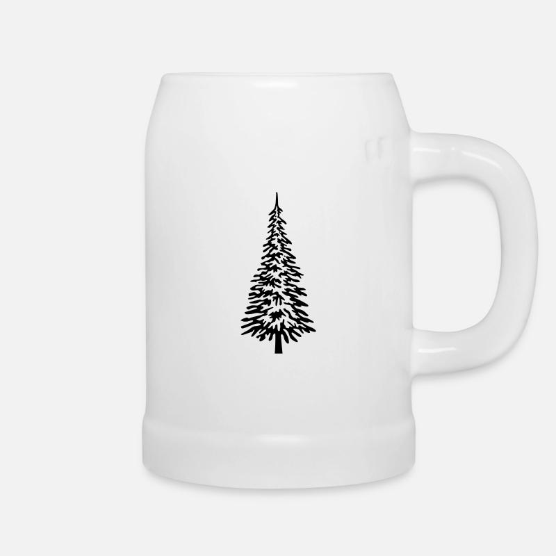 Christmas tree full - Beer Mug - white