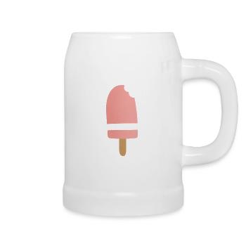 Gradient Pink Popsicle Bite - Bierkrug - Weiß - Rechts