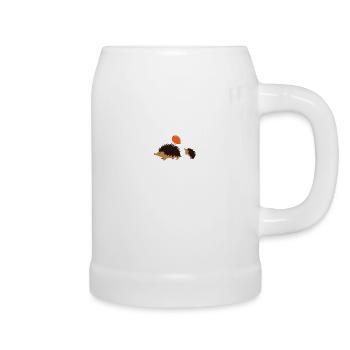 Igel - Bierkrug - Weiß - Rechts
