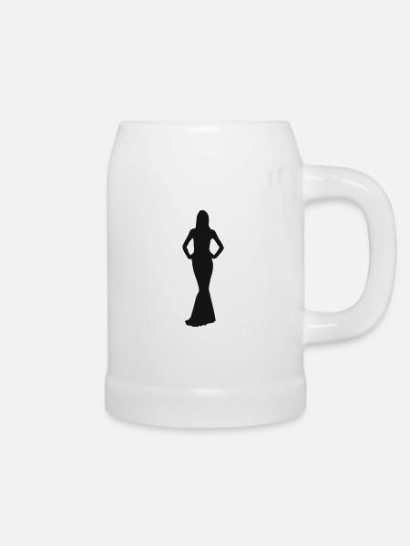 diva - Bierkrug - Weiß