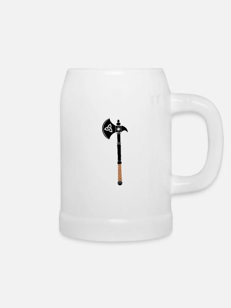 axt - Bierkrug - Weiß