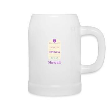 Hawaï - Chope en céramique - blanc - Droite