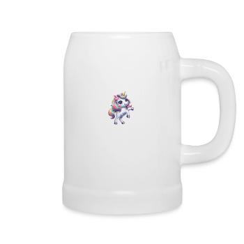 Petite licorne - Chope en céramique - blanc - Droite