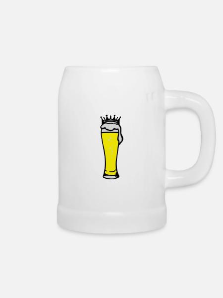 koenigliches_bier_3c - Bierkrug - Weiß
