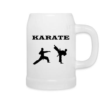 karate two types icon - Beer Mug - white - Right