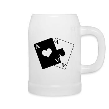 Pair of ace - Beer Mug - white - Right