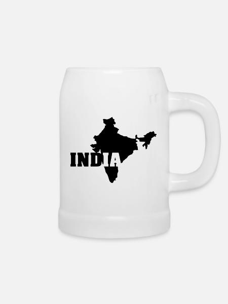 India (ID: 002004) - Bierkrug - Weiß