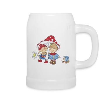 Wichtel_05 - Bierkrug - Weiß - Rechts