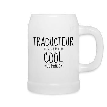 traducteur / traduction / traductrice / traduire - Chope en céramique - blanc - Droite