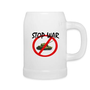Stop War - Beer Mug - white - Right