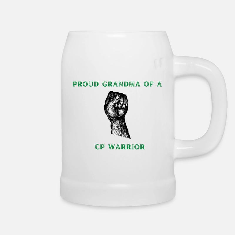 Stolze Oma - Bierkrug - Weiß